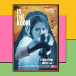 The poster for the film In the Room on a colourful block background